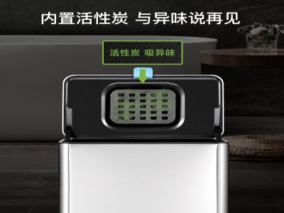 CCKO不锈钢壁挂垃圾桶