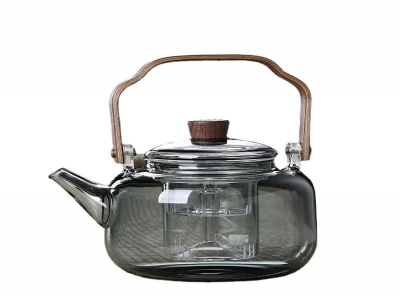 高硼硅玻璃提梁煮茶壶