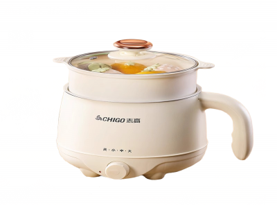 志高2.0L多功能电煮锅，带不锈钢蒸屉