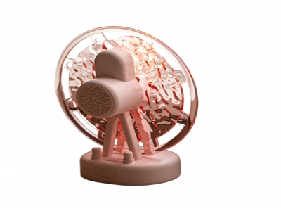 摩天轮水波纹浪漫七彩氛围蓝牙音箱 象牙白 少女粉 可选