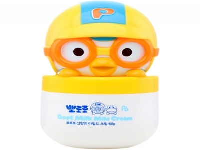 韩国正品Pororo波乐乐山羊奶儿童保湿面霜（60ml)