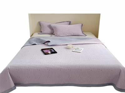 高品质全棉磨毛宝宝绒两用床盖三件套   郁金香紫，仙女粉，柚子色，天青蓝，抹茶椰椰 五色可选