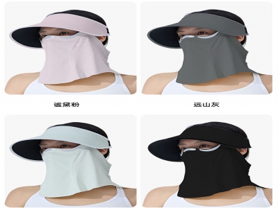 蕉下同款零触面脸颈一体磁吸防晒帽，谧黛粉，远山灰，竹溪绿，漫暮黑 四色可选
