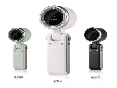 2026新款高速手持迷你暴力小风扇 挂脖可折叠 白色 薄荷绿可选