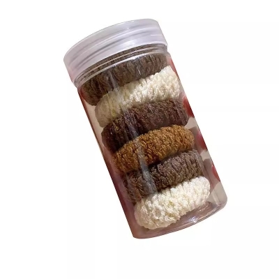 高弹力耐用罐装高马尾橡皮圈