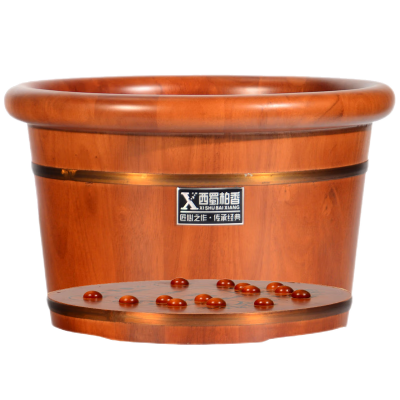 橡胶木足浴实木泡脚桶