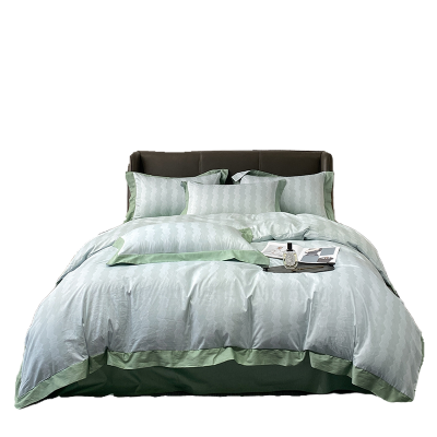 纯棉法式轻奢宽边磨毛四件套