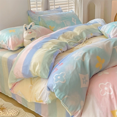 小清新纯棉四件套