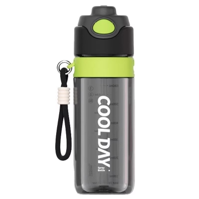 富全Tritan喷雾运动水杯 冰粉，白灰，黑蓝，黑绿 四色可选