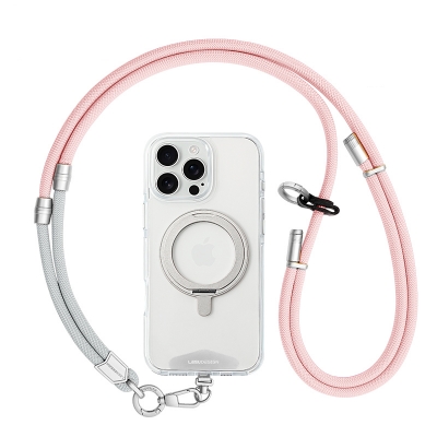 LEEUDESIGN王菲天后同款多功能手机挂绳二合一 雾蓝金、薄荷绿金、浅粉+浅紫银、蒂芙尼蓝银、天后同款浅粉+灰 五色可选