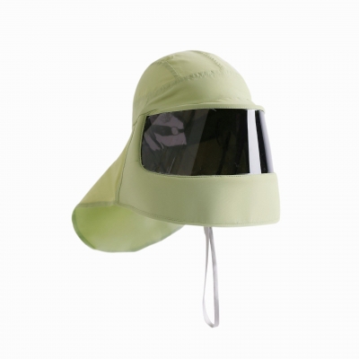 网红洋气炸街多功能出游防晒帽  蓝色 白色 果绿色 粉色 四色可选