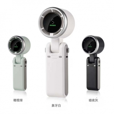 2026新款高速手持迷你暴力小风扇 挂脖可折叠 白色 薄荷绿可选
