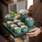孔雀绿轻奢茶具套装